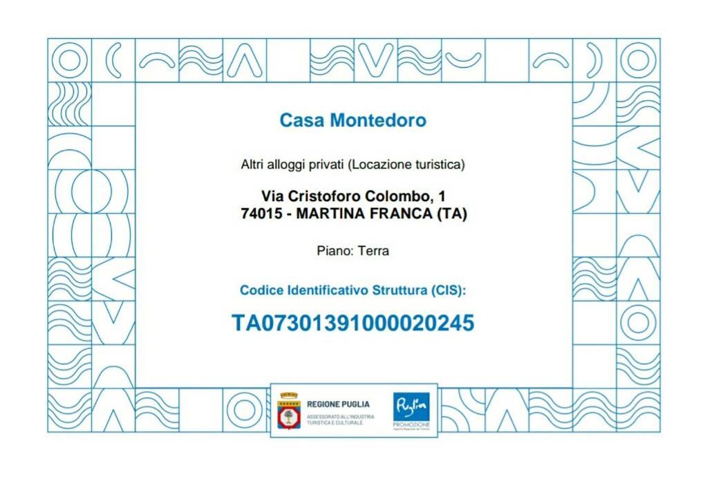 Casa Montedoro Martina Franca Exteriér fotografie